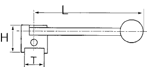 4 POS. S.S. HANDLE FOR BFLY VALVE